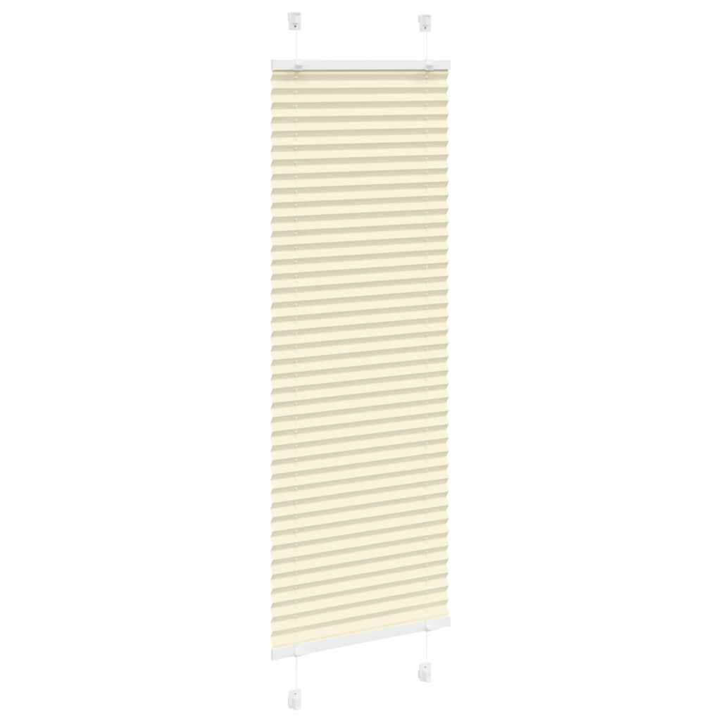 Plissé rolgordijn 50x100 cm stofbreedte 49,4 cm polyester crème