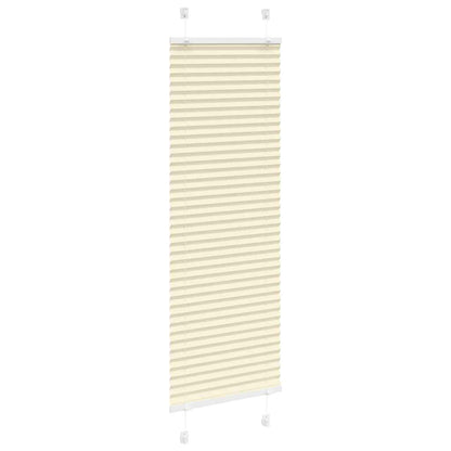 Plissé rolgordijn 50x100 cm stofbreedte 49,4 cm polyester crème
