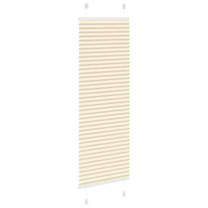 Plissé rolgordijn 50x100 cm stofbreedte 49,4 cm polyester crème
