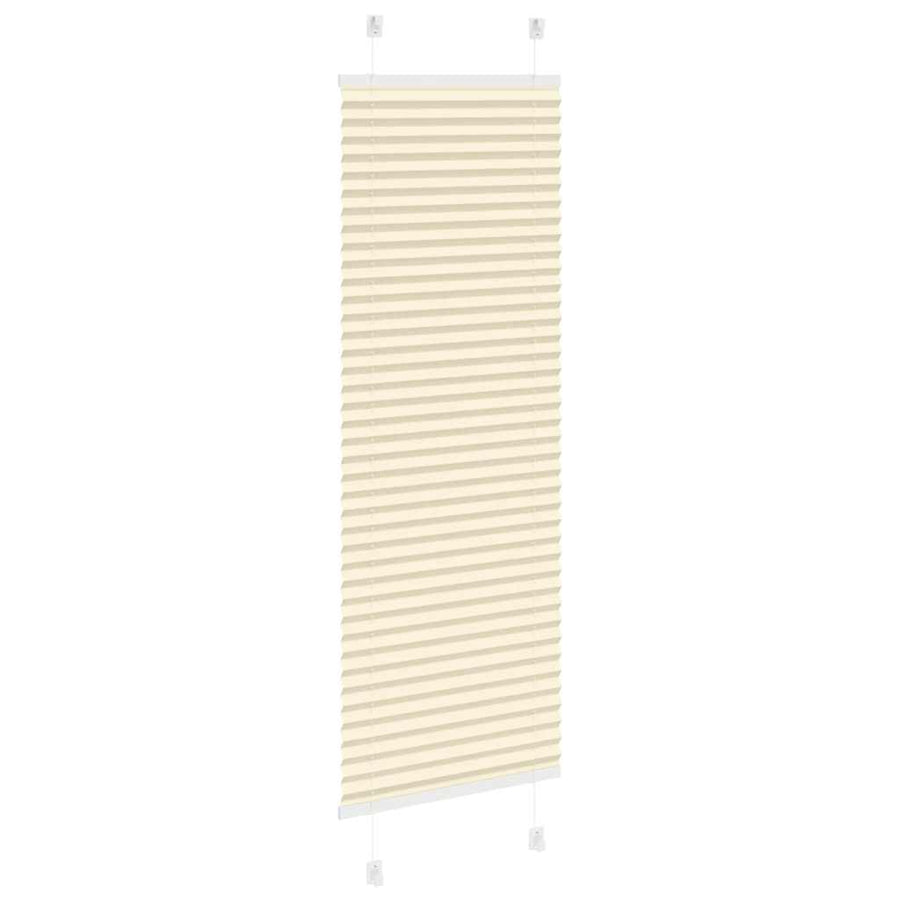Plissé rolgordijn 50x100 cm stofbreedte 49,4 cm polyester crème