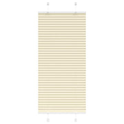 Pleated blind 55x100 cm fabric width 54.4 cm polyester cream