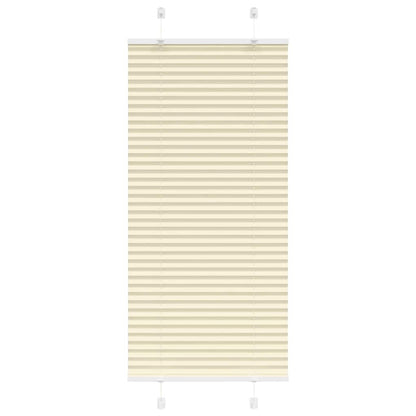 Plissé rolgordijn 55x100 cm stofbreedte 54,4 cm polyester crème
