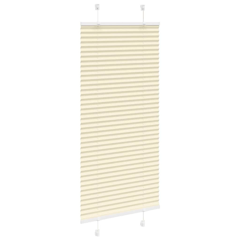 Plissé rolgordijn 55x100 cm stofbreedte 54,4 cm polyester crème