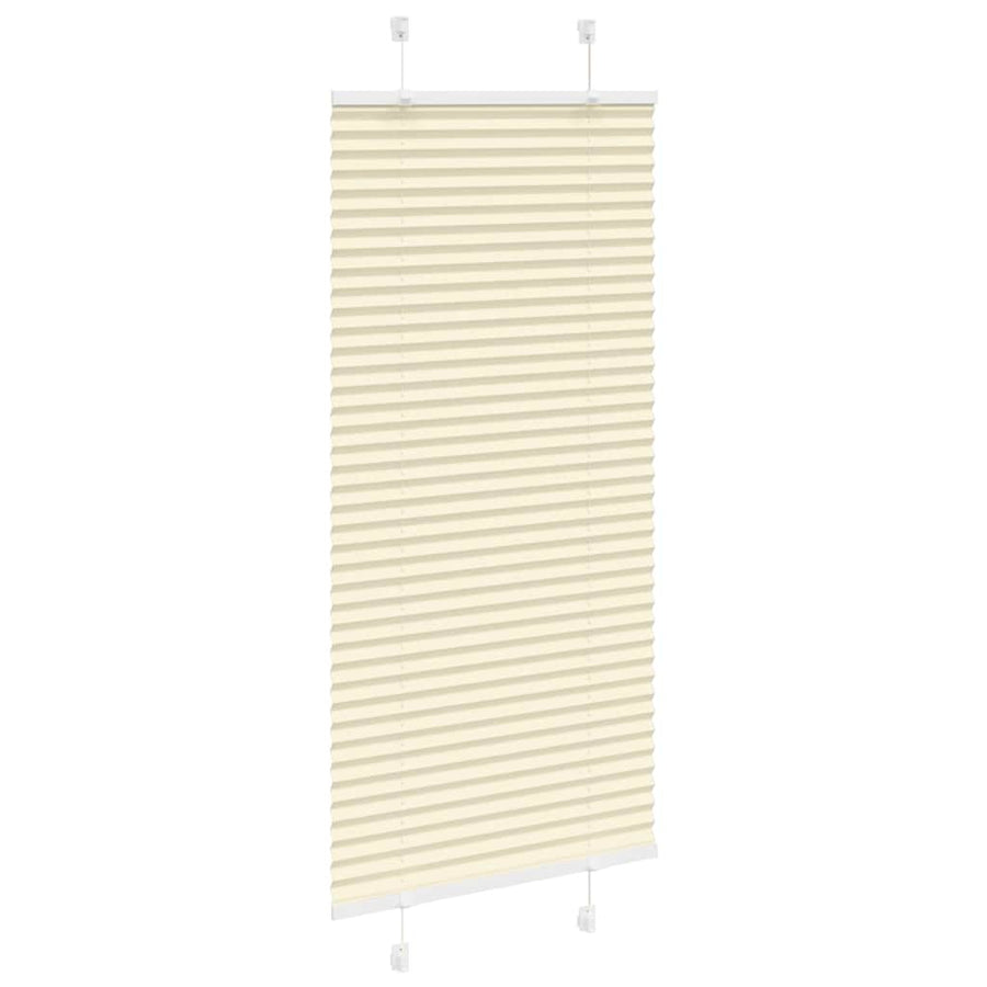 Plissé rolgordijn 55x100 cm stofbreedte 54,4 cm polyester crème