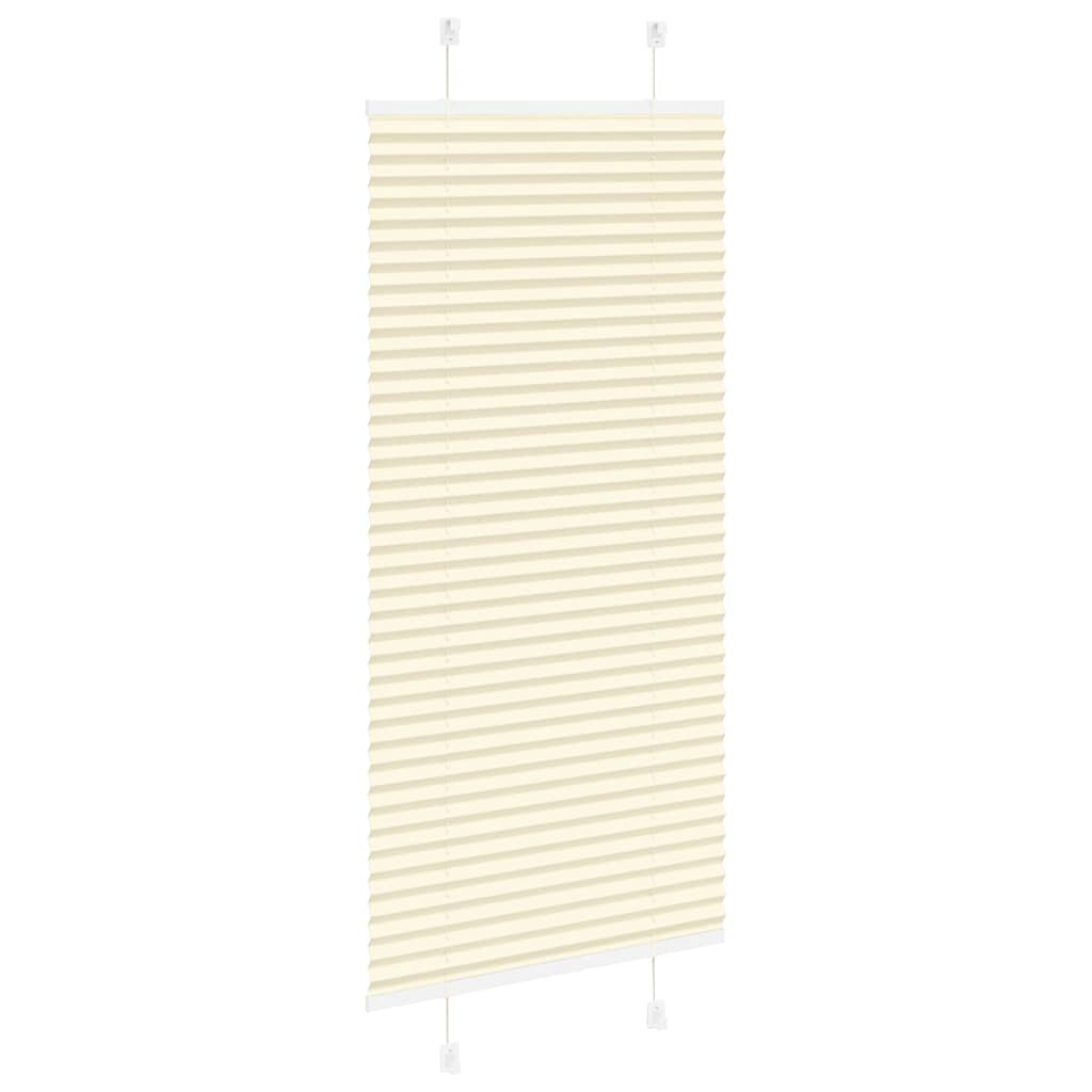 Plissé rolgordijn 55x100 cm stofbreedte 54,4 cm polyester crème