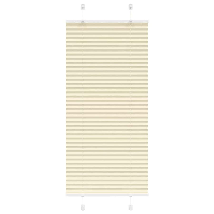 Plissé rolgordijn 60x100 cm stofbreedte 59,4 cm polyester crème