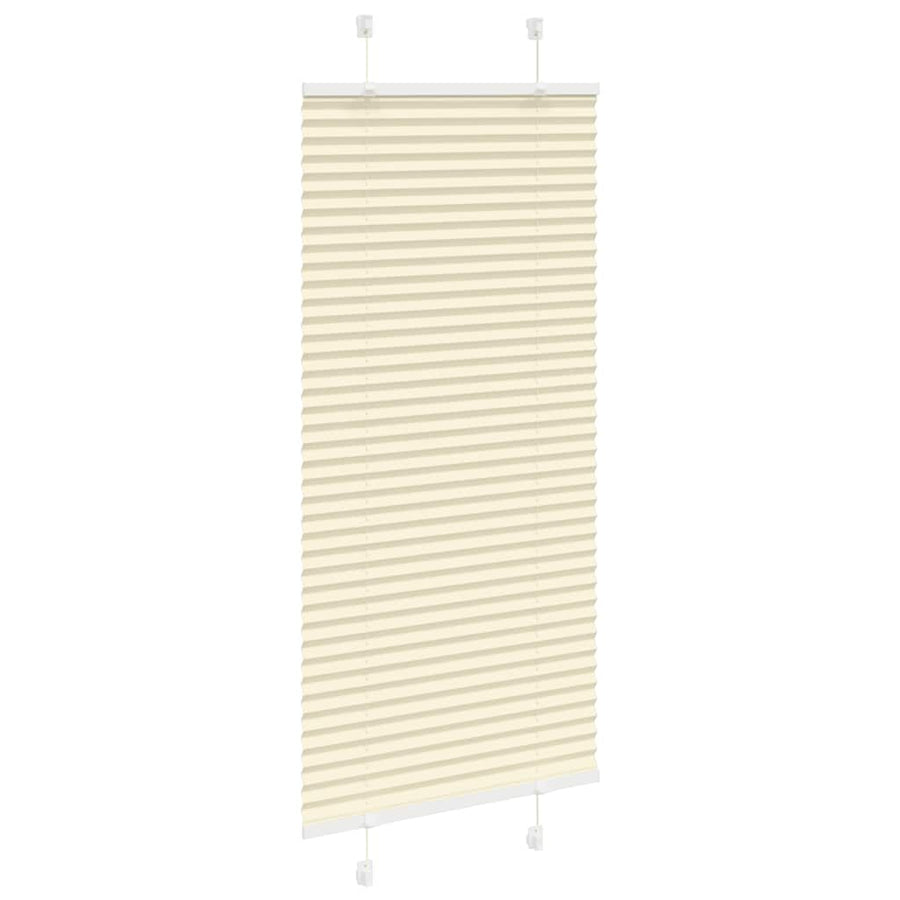 Plissé rolgordijn 60x100 cm stofbreedte 59,4 cm polyester crème