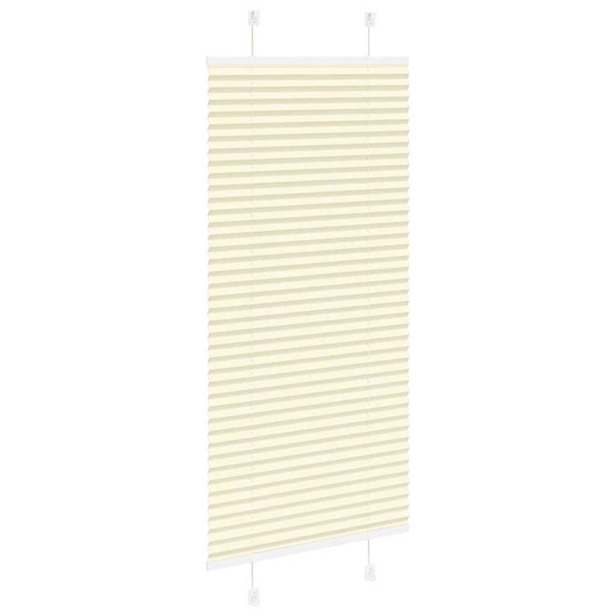 Plissé rolgordijn 60x100 cm stofbreedte 59,4 cm polyester crème