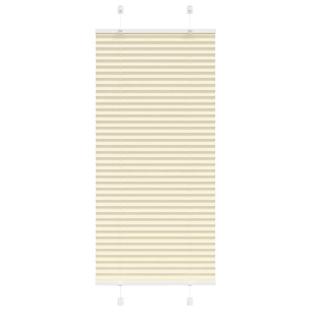 Plissé rolgordijn 65x100 cm stofbreedte 64,4 cm polyester crème