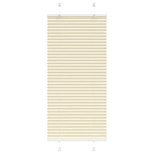 Plissé rolgordijn 65x100 cm stofbreedte 64,4 cm polyester crème