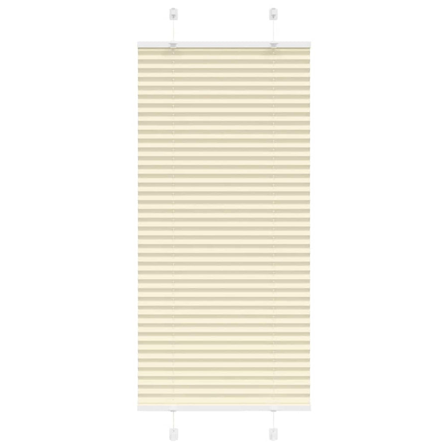 Plissé rolgordijn 65x100 cm stofbreedte 64,4 cm polyester crème