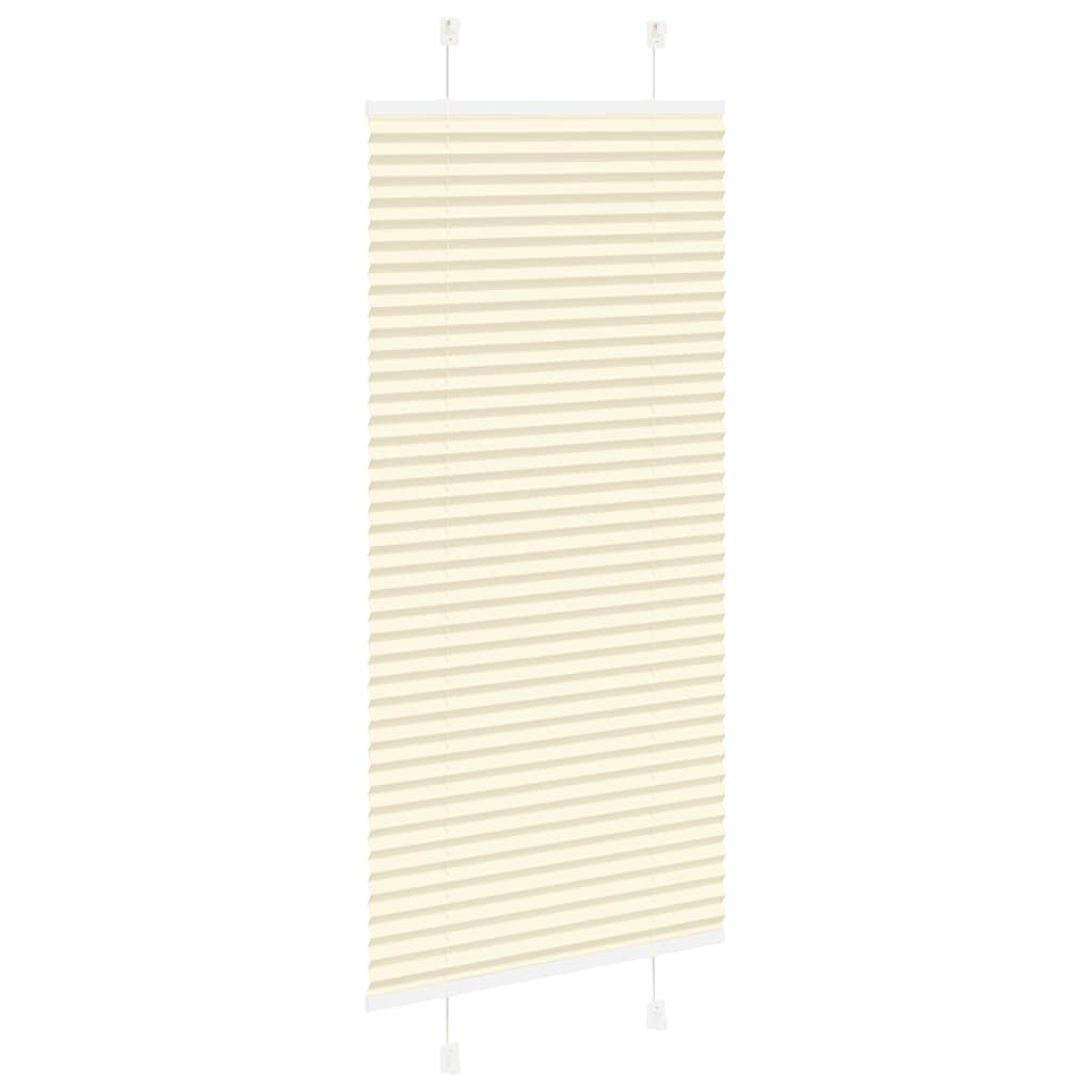 Plissé rolgordijn 65x100 cm stofbreedte 64,4 cm polyester crème