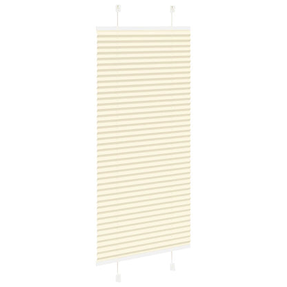Plissé rolgordijn 65x100 cm stofbreedte 64,4 cm polyester crème