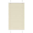 Pleated roller blind 70x100 cm fabric width 69.4 cm polyester cream