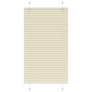 Pleated roller blind 75x100 cm fabric width 74.4 cm polyester cream