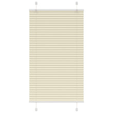 Plissé rolgordijn 75x100 cm stofbreedte 74,4 cm polyester crème
