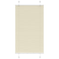 Plissé rolgordijn 80x100 cm stofbreedte 79,4 cm polyester crème