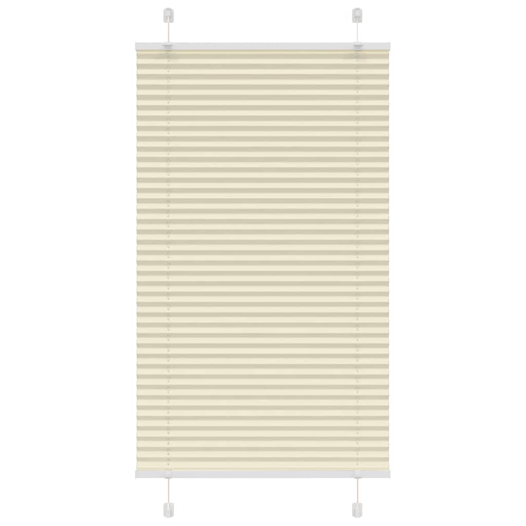 Plissé rolgordijn 80x100 cm stofbreedte 79,4 cm polyester crème