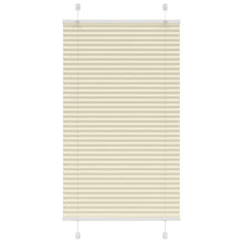 Plissé rolgordijn 80x100 cm stofbreedte 79,4 cm polyester crème