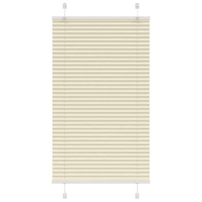 Plissé rolgordijn 80x100 cm stofbreedte 79,4 cm polyester crème