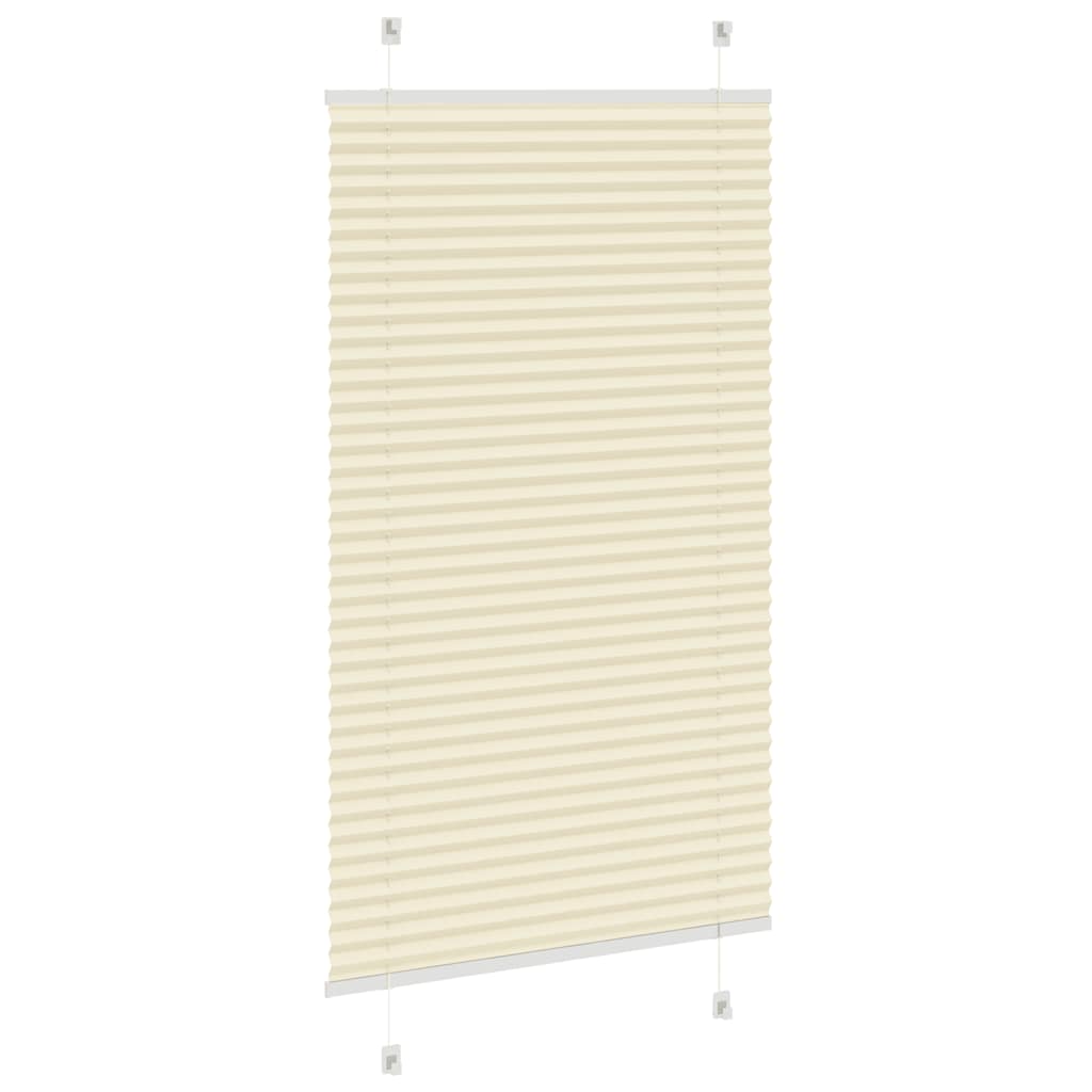 Plissé rolgordijn 80x100 cm stofbreedte 79,4 cm polyester crème