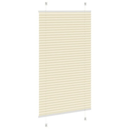 Plissé rolgordijn 80x100 cm stofbreedte 79,4 cm polyester crème