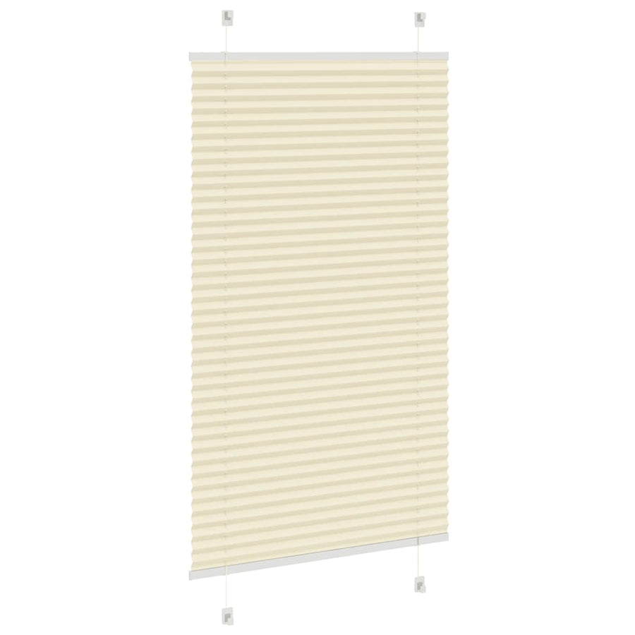 Plissé rolgordijn 80x100 cm stofbreedte 79,4 cm polyester crème