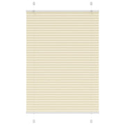 Pleated roller blind 90x100 cm fabric width 89.4 cm polyester cream
