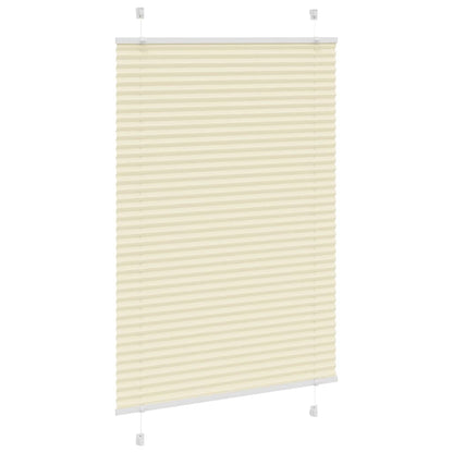 Plissé rolgordijn 90x100 cm stofbreedte 89,4 cm polyester crème