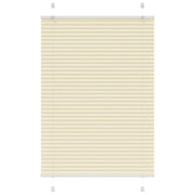 Pleated roller blind 95x100 cm fabric width 94.4 cm polyester cream