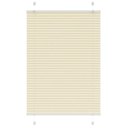 Plissé rolgordijn 95x100 cm stofbreedte 94,4 cm polyester crème