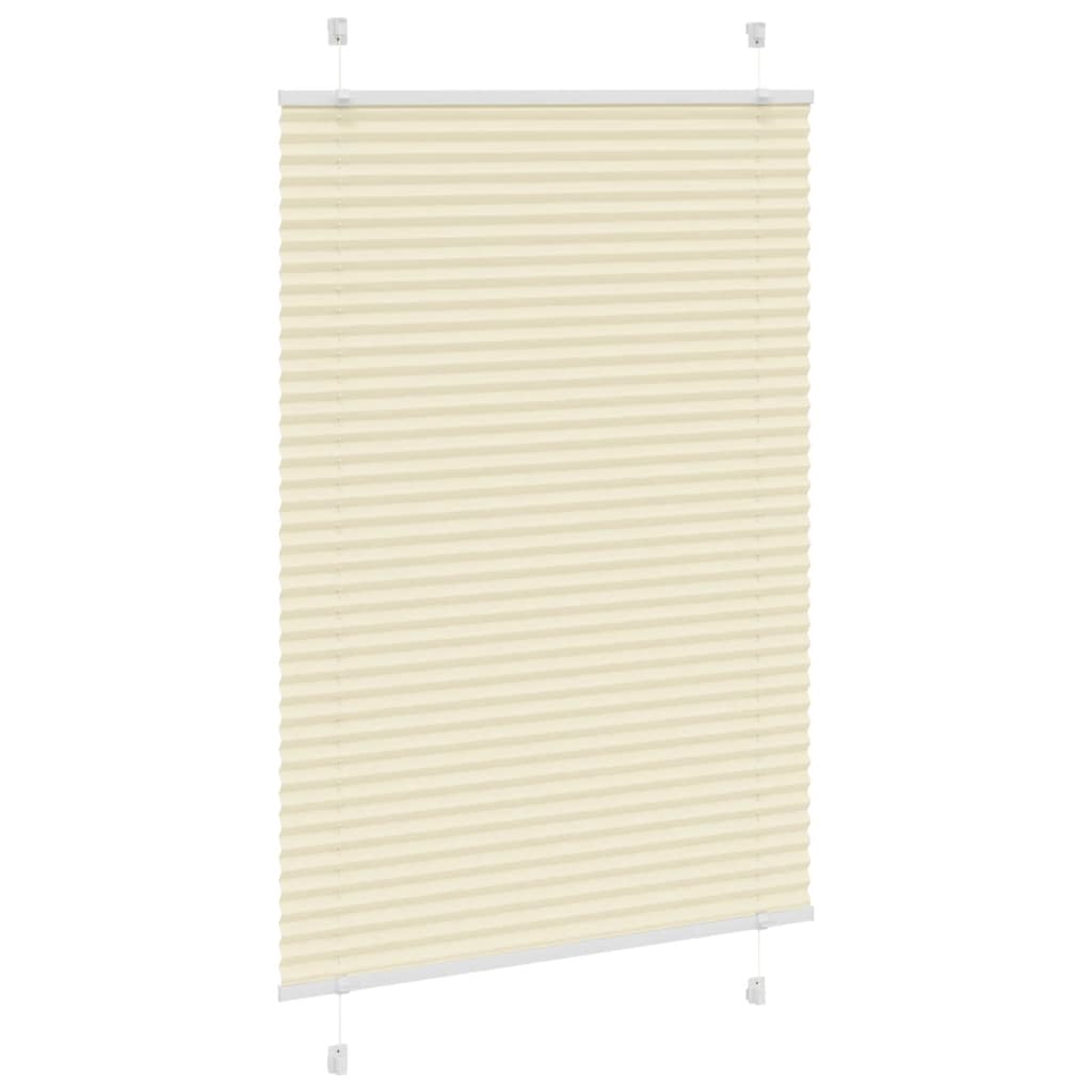 Plissé rolgordijn 95x100 cm stofbreedte 94,4 cm polyester crème