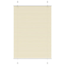 Plissé rolgordijn 100x100 cm stofbreedte 99,4cm polyester crème