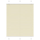 Plissé rolgordijn 105x100 cm crème polyester