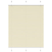 Pleated roller blind 105x100cm fabric width 104.4cm polyester cream