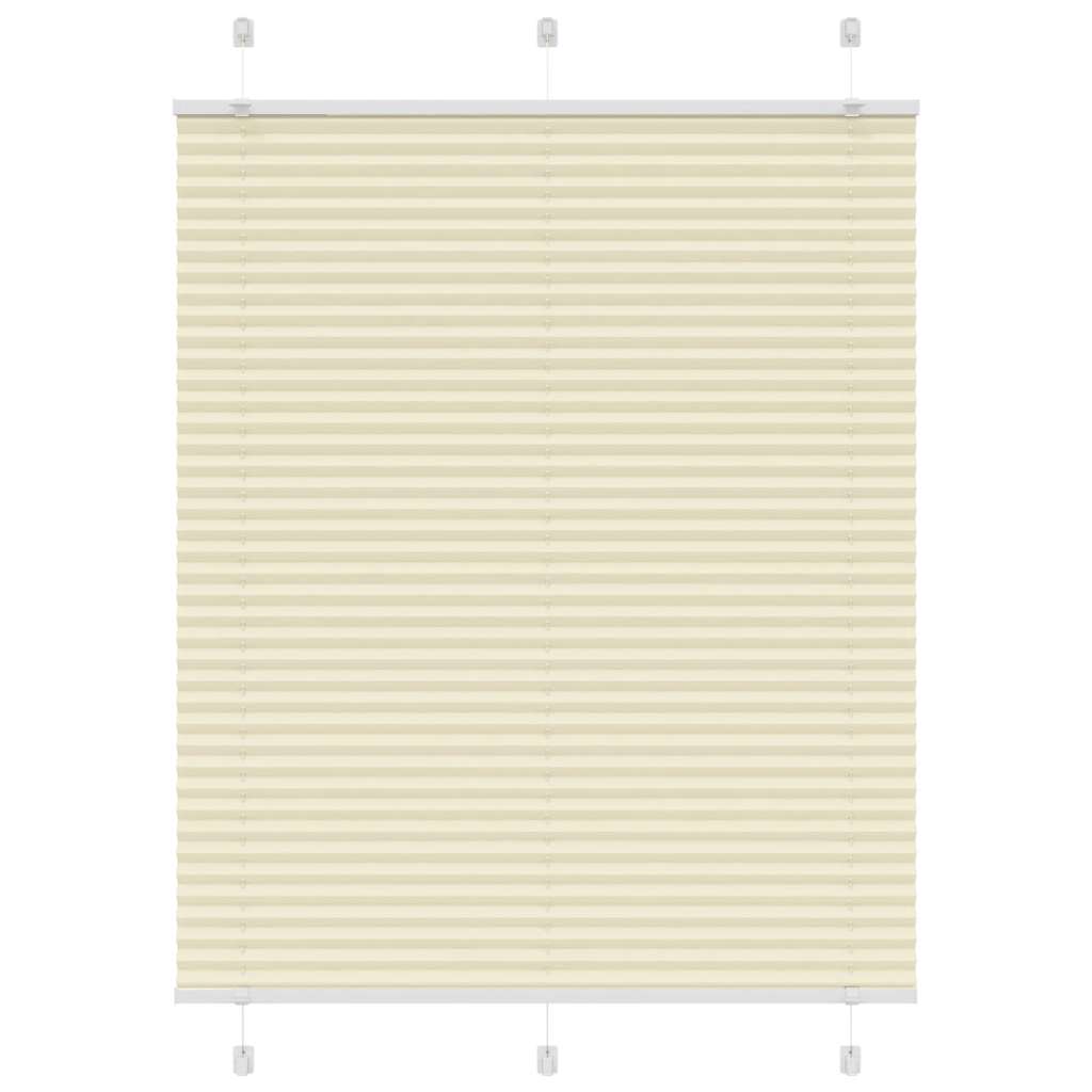 Plissé rolgordijn 105x100cm stofbreedte 104,4cm polyester crème