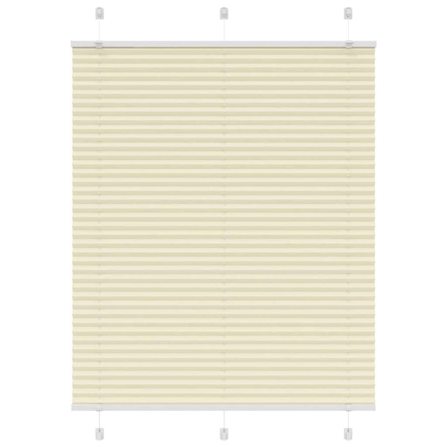 Plissé rolgordijn 105x100cm stofbreedte 104,4cm polyester crème