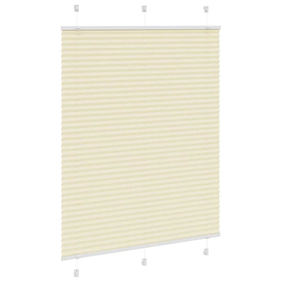 Plissé rolgordijn 105x100cm stofbreedte 104,4cm polyester crème