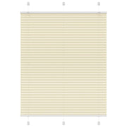 Pleated blind 110x100cm fabric width 109.4cm polyester cream