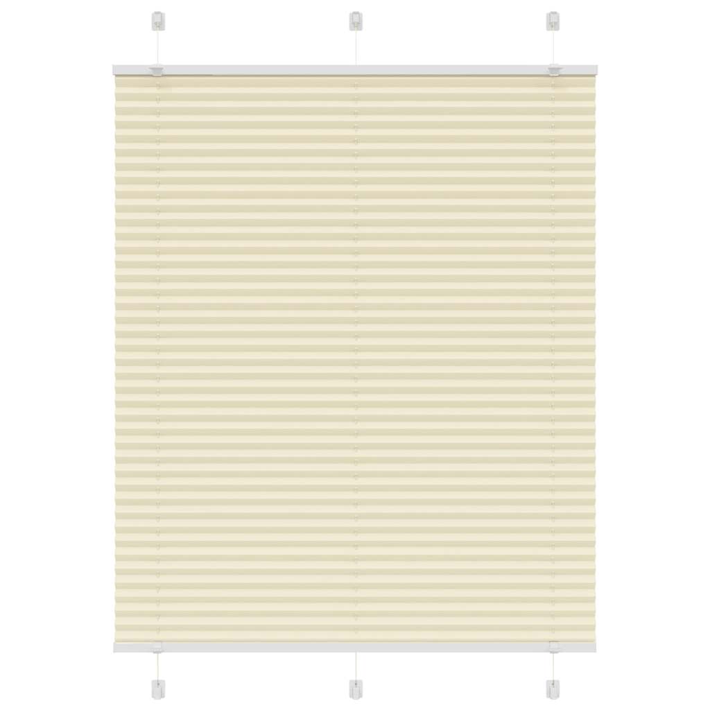 Plissé rolgordijn 110x100cm stofbreedte 109,4cm polyester crème