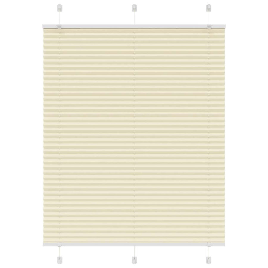 Plissé rolgordijn 110x100cm stofbreedte 109,4cm polyester crème
