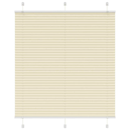 Plissé rolgordijn 115x100cm stofbreedte 114,4cm polyester crème