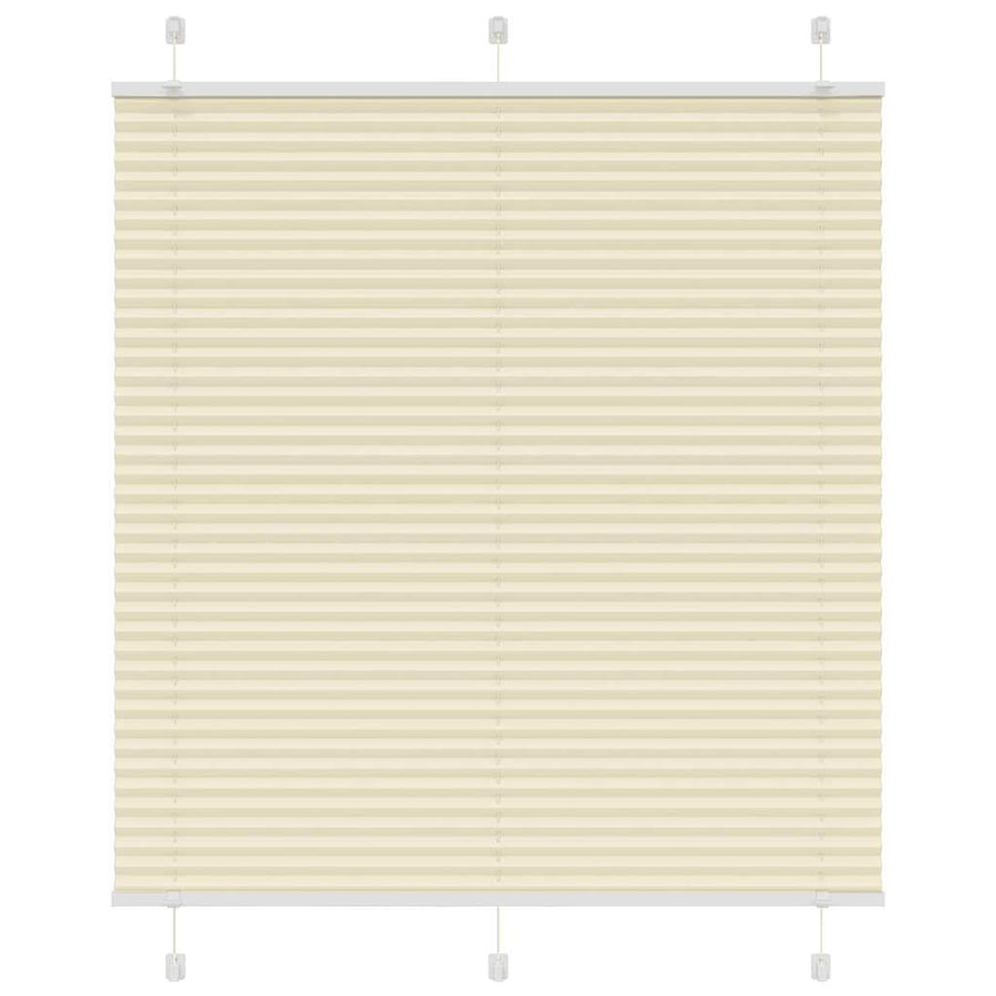 Plissé rolgordijn 115x100cm stofbreedte 114,4cm polyester crème