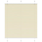 Plissé rolgordijn 120x100 cm crème polyester
