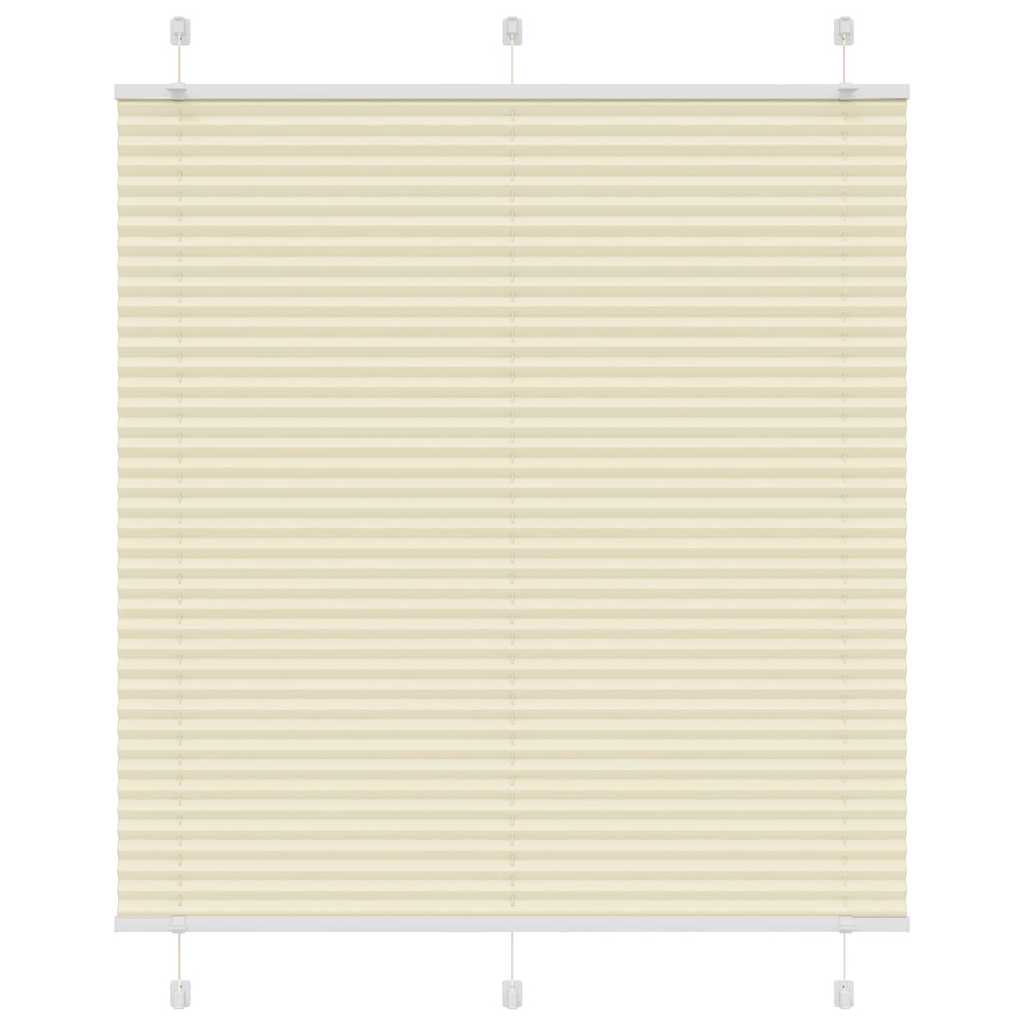 Plissé rolgordijn 120x100cm stofbreedte 119,4cm polyester crème
