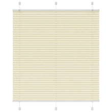 Plissé rolgordijn 120x100cm stofbreedte 119,4cm polyester crème