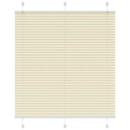 Plissé rolgordijn 120x100cm stofbreedte 119,4cm polyester crème