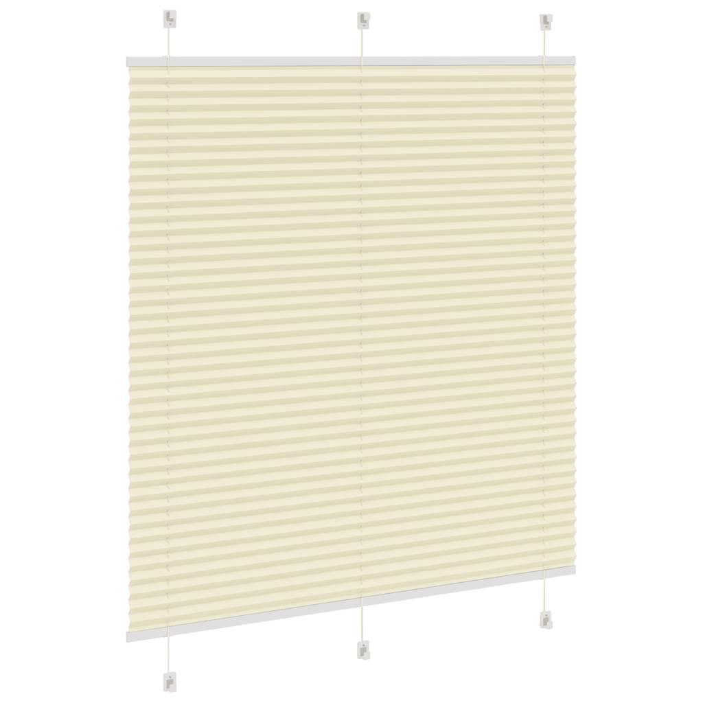 Plissé rolgordijn 120x100cm stofbreedte 119,4cm polyester crème