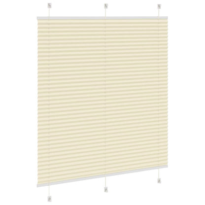 Plissé rolgordijn 120x100cm stofbreedte 119,4cm polyester crème