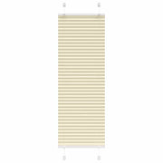 Plissé rolgordijn 40x150 cm crème polyester